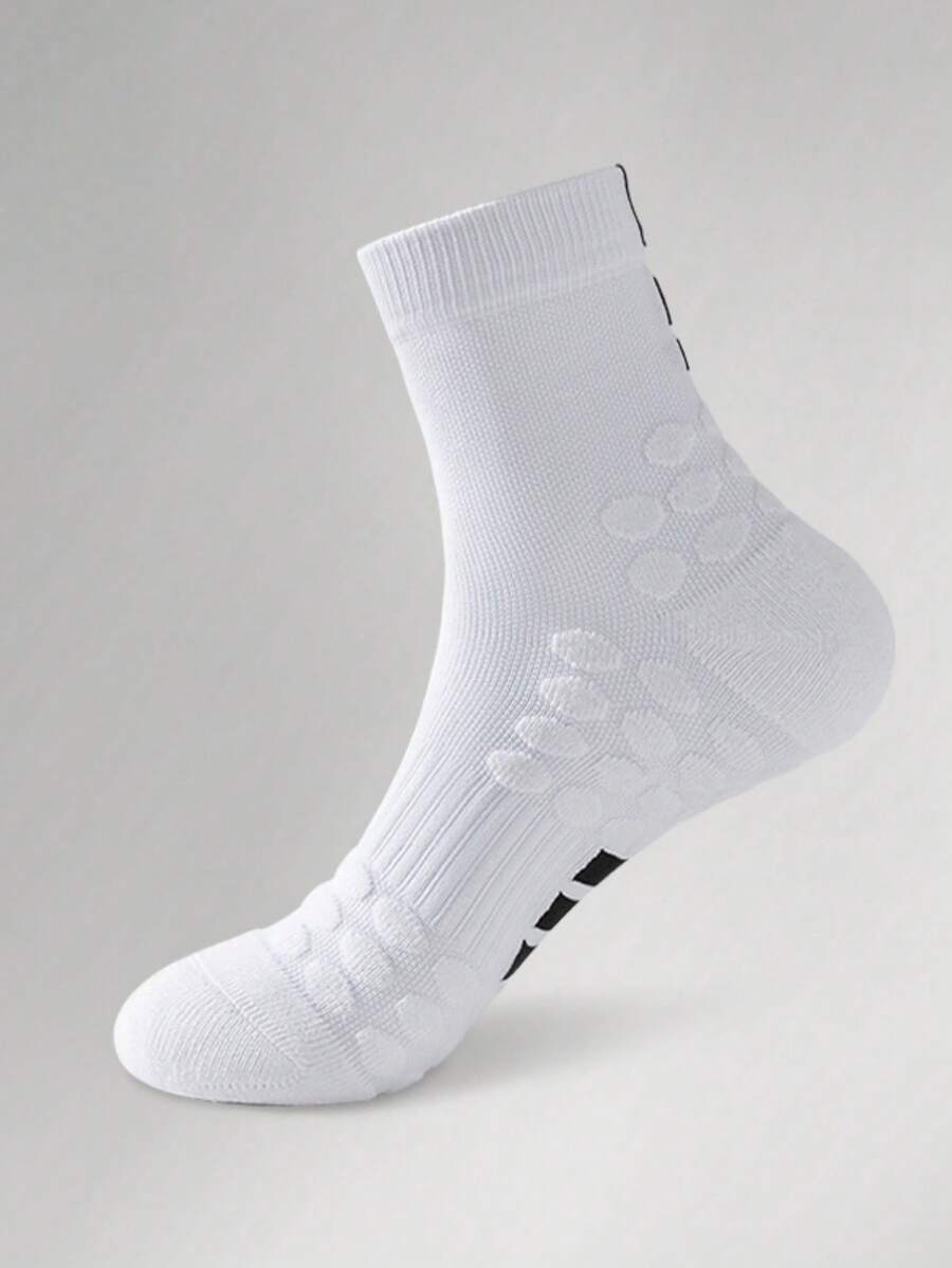 2/1 Pair, Men's Mid Tube Socks, Men's Sports Socks, Men's Badminton Socks, Sports Training Socks, Women's Sports Socks, Practical Professional Basketball Socks, Football Socks, Badminton Socks, Towel Bottoms, Sports Running And Long-Distance Running Socks, Suitable For Youth/Students/Sports Outfits - Multicolor - View 1