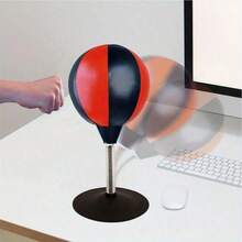 桌面拳击沙袋，桌面拳击沙袋减压玩具，桌面游戏，青少年入门派对礼品（1个，含气泵） - 拳击速度球运动用品，办公减压神器，气泵颜色随机 - 彩色 - 查看 6