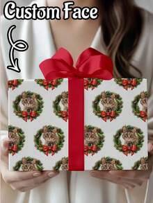 Custom Face Photo Birthday Wrapping Paper, Custom Face Print Gift Wrapping Paper,Wrapping Paper With Funny Face,Personalized Face Photo Gift Wrapping Paper, Unique Personalized Birthday Wrap, Birthday Gift, Custom Face Print Gift Wrapping Paper, Unique Personalized Birthday Wrap, Gift For Girlfriend - Multicolor - View 5