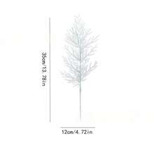12 White Artificial Pine Branches, Maintenance Free Evergreen Pine Tree Branches, Suitable For Indoor/Outdoor Flower Garlands, Flower Garlands, Dining Table Center Decorations - Durable Plastic Holiday Decorations, Suitable For Homes, Offices, Parties - Very Suitable For Valentine's Day, Mother's Day - Multicolor - View 10