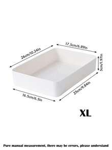 1/4/5/9pcs White Storage Box, Drawer Built-In Classified Storage Box, 4 Sizes, Multifunctional Storage Set, Freely Combined Desktop Organization Storage Container, Plastic Material, Suitable For Cosmetics Sorting, Kitchen Supplies Storage, Office Supplies Classified Storage ,Room Decor - White - View 18