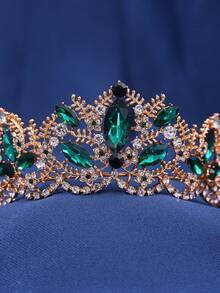 1pc Women's Elegant Crystal Crown, Bridal Wedding Headpiece, Rhinestone Embellished - Fashionable Zinc Alloy Headband, Suitable For Wedding, Prom And Birthday, Stocking Stuffers For Women, Stocking Fillers Women, Christmas Gifts, Christmas Stocking Fillers, Gifts For Women, Gift, Christmas Gift, Stocking Stuffers For Adults, Stocking Fillers For Adult, Hair Stuff, Stocking Stuffer, Coming-Of-Age Christmas Hair Accessories, Gift Ideas For Women, Beauty Stocking Fillers, Christmas Gifts For Women