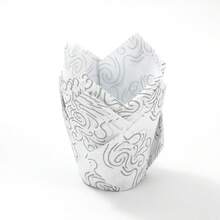 LIFETALK 25/50/100/120 件防油纸郁金香纸杯蛋糕衬垫生日自然色纸质烘焙杯婚礼派对装饰纸松饼杯托纸杯蛋糕包装纸 - 彩色 - 查看 33