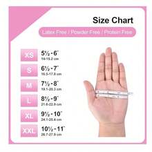 Baby Pink Gloves Disposable Latex-Free Food For Cooking Cleaning Household Pet Care Beauty Spa Pink Nitrile Gloves Powder Free Disposable Latex Free (100/Ct Box) - 淺粉色 - 查看 2