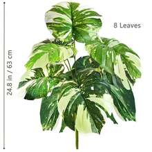 65-83-103厘米（40.55英寸）人造龟背叶热带植物，塑料仿真植物，适用于节日、家居、办公室装饰