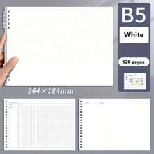 120 Pages B5 Mind Map Cornell Grid Notebook, Student Spiral Bound Planner For Daily, Weekly, Monthly Planning, School & Office Supplies - Multicolor - View 13