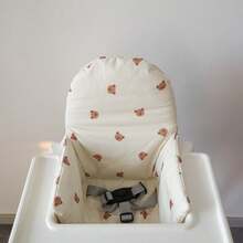 1pc Baby Highchair Cover Chair Dinosaur Cushion Seat Covers Cushion Antilop Highchair, Bear Washable Foldable Baby Highchair Cover