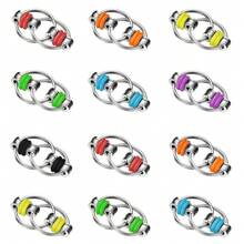 1/2/5/6件装玩具,滚轮链玩具,赠送小礼物,滚轮链和钥匙翻转链减压玩具,自行车链条玩具,缓解压力,非常适合多动症、注意力缺陷障碍、办公室焦虑症患者,成人圣诞礼物、生日派对礼物、礼品袋填充物,款式和颜色随机 - 彩色 - 查看 11