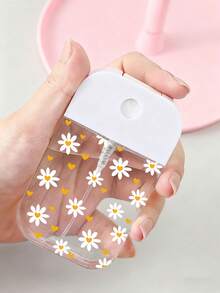 New Floral Pattern Transparent Refillable Travel Bottles, Perfume Spray Bottles, Makeup Remover Bottles, Moisturizer Bottles, Suitable For Nail Polish Remover, Toner And Makeup Remover, Reusable, Travel Essential, Perfect Travel Accessory, Holiday Gift, Christmas Gift, New Year Gift, Gift For Teachers, Friends, Loved Ones - Multicolor - View 5