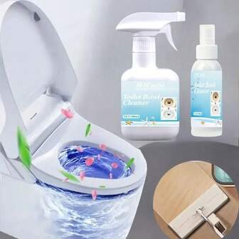  H4Cacle 多用途马桶除垢剂马桶清洁剂去除异味污渍和污垢剂瓷砖墙面清洁发黄去污马桶去除尿垢和除臭深度清洁清新浴室清洁剂强效