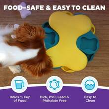 Outward Hound By Nina Ottosson Puppy Hide N' Slide Treat Puzzle Enrichment Dog Toy, Green - 狗狗龍捲風(黃藍相間) - 查看 5