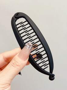 1/2个/套 高马尾扭辫香蕉发夹、波浪发夹、发髻造型配件、爪夹、发卡、发夹 - 彩色 - 查看 7