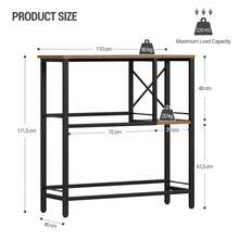 HaluPeit Beverage Crate Rack With Shelf, Freestanding Crate Stand For 6 Crates, Shelf, Beverage Crates, Beverage Rack, Water Crate Rack, Beer Crate Rack, 40 X 110 X 111.5 Cm, Brown-Black - Rust Brown - View 8