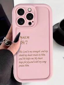 Golden Bible Verses Phone Case Suitable For Compatible With IPhone 17,16, 15, 14, 13, 12, 11, PRO MAX,PLUS,Air,As Well As Galaxy S25/24/23/22/21 Ultra/FE/+,A54/53/52/36/35/34/33/17/16/15/14/13, New Style Of Fashion Creative Design,The Perfect Birthday Gift - Multicolor - View 2