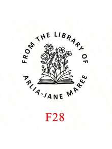 Personalisierter Buchprägestempel (1 Stück), individueller Buchprägestempel, Prägestempel "Aus der Bibliothek", Geschenk für Bücherliebhaber, Bibliotheksprägestempel, Logoprägestempel, personalisierter Hochzeitsprägestempel, Papierprägestempel, Valentinstagsgeschenk, Handprägestempel, multifunktional, dekorativ, wiederverwendbar, modern, bunt, niedlich, Vintage, Cartoon, Kawaii, individuell, personalisiert, einzigartig, maßgeschneidert, für Mitarbeiter, Kunden, Studenten, für Büro/Arbeit/Schule, Bürodekoration