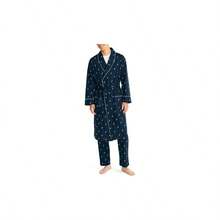 - Albornoz de algodn ligero de manga larga para hombre - CH-M + Chaquetón - Ver 1