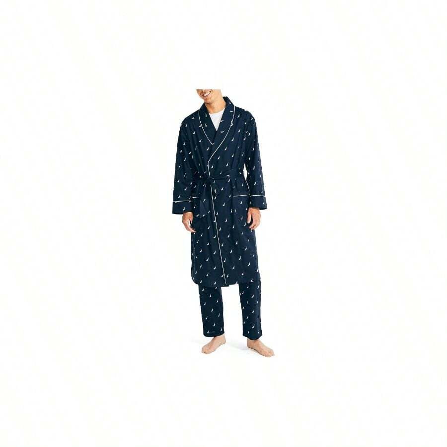 - Albornoz de algodn ligero de manga larga para hombre - CH-M + Chaquetón - Ver 1