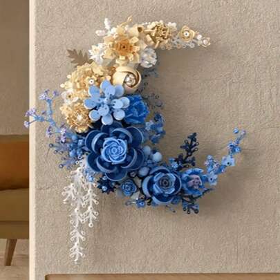 Bộ đồ chơi xếp hình hoa mặt trăng 950 mảnh, trang trí nhà cửa, tranh tường 3D sáng tạo, bộ xếp hình hoa tinh tế, quà tặng DIY hạt nhỏ cho ngày lễ tình nhân/sinh nhật, hơn 1000 mảnh.
