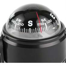 Aramox Brújula LED para Barco, 12V LED Sea Marine Electrónica Brújula Digital Montaje en Tablero Empotrado Barco Yate Navegación Brújula ABS para Vela - 1 - Ver 8