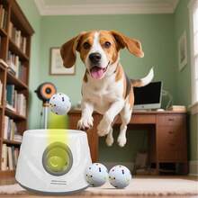 New Automatic Dog Ball Launcher, Upgraded Interactive Dog Ball Thrower, Suitable For Small Dogs, Distance Adjustable Mental Stimulation Dog Toy, Equipped With 3 Durable Etpu Balls 2.2 Inches (About 5.6 Centimeters) - Multicolor - View 9
