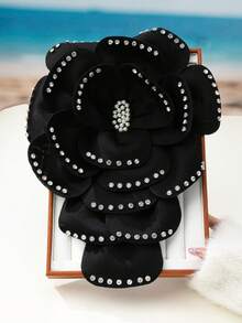 1pc Women's Versatile Multi-Layer Fabric Beaded Fashion Brooch/Shoulder Decor, Suitable For Daily, Party, Celebration, Vacation Wear, Summer New Arrival - Flower Shoulder Ornament - View 11