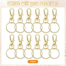 [6/12/70/150pcs Optional] Keychain Chain Accessory Set, DIY Multi-Purpose Pendant Hanging Decoration Chain, Handmade Jewelry, Creative Gift Set - Keychain Set - View 18