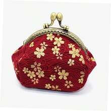 SHERCHPRY 1 Monedero De Flor De Cerezo Cartera Japonesa Monederos Vintage Para Mujer Carteras De Mujer Monedero Vintage De Monedero Cartera Pequeña Bolsa De Teléfono Cartera(12X9X7CM rojo) - Multicolor - Ver 7