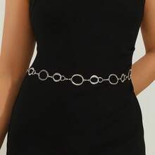 1pc Fashion Personalized Large & Small Hoop Skirt Chain, Bohemian Style Pant Chain, Suitable For Women To Pair With Dresses, Skirts, Jeans