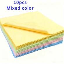 5/10/30pcs Eyeglasses Cleaning Cloths, Jewelry Care Polishing Cloths, Microfiber Cleaning Cloths, Suitable For Glasses, Lens, Mobile Phone Screen Cleaning And Wiping - Multicolor - View 11