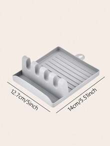 3pcs Multifunctional Silicone Pot Lid, Spoon And Spatula Holder, Utensil Rack, Spoon Rack, Versatile Cookware Organizer, Spatula Holder, Lid Rack, For Kitchen - Multicolor - View 4