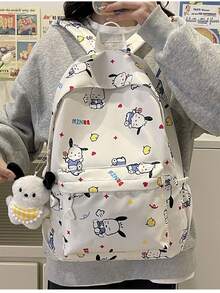 Sanrio 2025 Hello Kitty Backpack, Large Capacity Lightweight Student Bag, Ergonomic Design, Posture Support, Cute For Elementary & Middle School Students - Multicolor - View 8