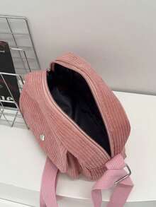 1pc New Solid Color Casual Crossbody Bag Is Practical And Versatile. It Adopts A Zipper Closure Design And Is Paired With An Adjustable Shoulder Strap. It Is Suitable For Various Occasions Such As And Can Easily Accommodate Daily Necessities. It Is A Fashion Darling And Has Strong Style Adaptability. - Casual Crossbody Bag - View 10