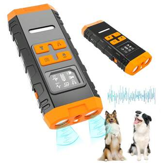 Multi-Speed Adjustable Variable-Frequency Ultrasonic Bark Suppressor. LED Light,Lighting Lamp Design. Suitable For Cats And Dogs.