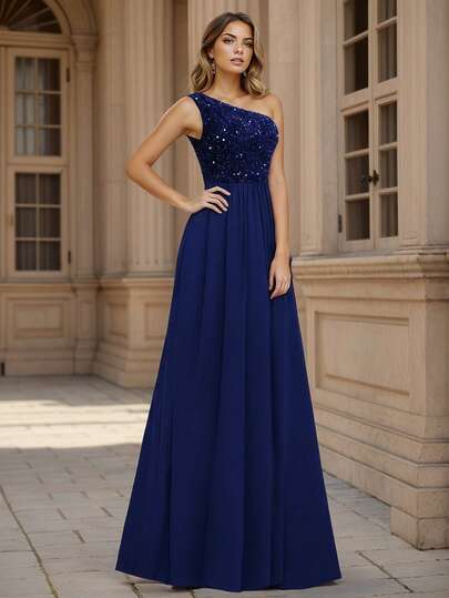 HOMEYEE 女式亮片网眼拼布性感开衩休闲度假优雅晚礼服，长款紧身连衣裙，适合派对、宴会、鸡尾酒会