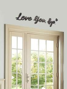 3-Piece "Farewell My Love" Rustic Boho Style Wooden Sign Set - Reusable Home Decor Wall Art Expressing Love And Warmth For Family And Loved Ones - Multicolor - View 3