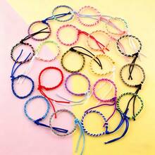 10/20 piezas Pulseras tejidas de colores de moda para mujeres y hombres, brazalete casual vintage de cuerda, joyería de y accesorios para regalos de amantes - Pulsera de la - Ver 5