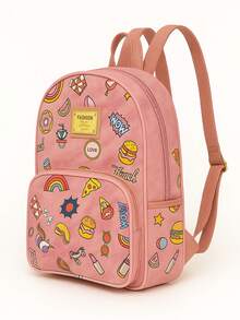 Diaper Bag For Boys And Girls, Backpack For Outings, School, Daycare. - ROSE // HAMBURGER - View 2