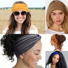 4pcs Set Wide Knotted Headbands, Fashionable New Cute Sporty Casual Boho Style + Yoga Elastic Bandeau, African Print Headwraps Hair Accessories For Women & Girls Winter Hair Bands Warn Sweatband Women Bandanas Fashion Women Scarf - Multicolor - View 8