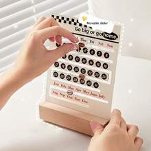 1 szt. Wieczny kalendarz planer – konfigurowalny system planowania i organizacji DIY, kompaktowy kalendarz biurkowy, odpowiedni do codziennego użytku, projekt wiecznego kalendarza – modny dodatek na biurko, odpowiedni do wystroju domowego biura, element dekoracyjny poprawiający atmosferę w miejscu pracy, odpowiedni również jako przybornik szkolny, niezbędny na powrót do szkoły