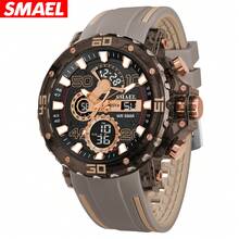 SMAEL Men's Stylish Wrist Watch, Dual Time Zone, Luminous Large Dial, Countdown Alarm Calendar Quartz Watch - one-size - View 11