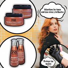 Kolor Shot Kit: Toning Shampoo And Mask For Copper Tones, Prolongs And Intensifies Hair Color - Bronze - View 7