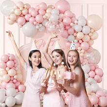 108-Piece Balloon Set, Including 18-Inch, 10-Inch, And 5-Inch Pink And White Latex Balloons - With Transparent Balloons, Suitable For Birthday Parties, Weddings, Kids' Birthday Party Decorations, Family Event Backdrop Decorations, Bridal Showers, Anniversary Celebrations, Graduation Parties, Back-To-School Season, Theme Parties, Wedding Season, And Spring Party Decorations - Multicolor - View 6