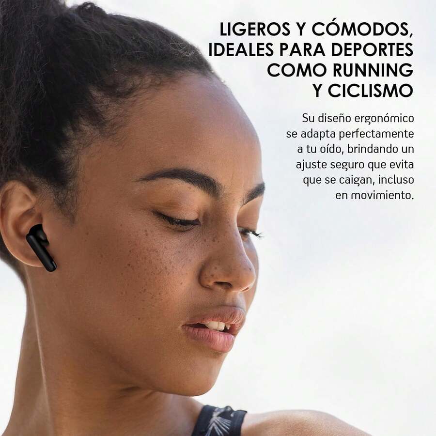 Akane Audífonos Inalámbricos Bluetooth 5.3 con Cancelación de Ruido Activa ANC 35 dB, ENC y Transparencia, Audio Ultra HD, Resistente a Salpicaduras, 6h de Batería y 24h con Base de Carga, TW900PRO - Negro - Ver 1