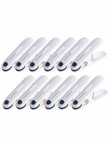 8 st/set stora klädnypor i plast, vindtäta tvättklämmor, strandhandduksklämmor, starka fjäderklämmor för täcken, strumpor, flerfärgad, hållbart plastmaterial, för förvaring i hemmet