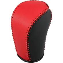 Gear Shifting Knob Cover Automatic Transmission Lever Trim 10th Gen 2016 - 2021 PU Leather Black Red - 紅色 - 查看 1
