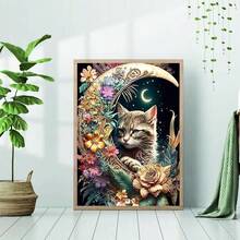 [Free Shipping]OFRKE Diamond Painting Kits For Adults Beginners 5D Diamond Art Kits With Round Diamonds Gem Art Full Drill Cat Painting For Home Wall Decor Gifts 12x16inch,A-Cat - A貓 - 查看 5