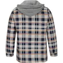 Capuchas para hombre, invierno, otoo, manga larga, a cuadros, gruesas, trmicas, con capucha, chamarra, para hombre, moda 2023 - A-585 Caqui + 3XL - Ver 5