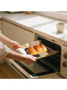 50/100 piezas Forros para molde de pan 9x5 pulgadas, papel de hornear preformado y equipo de hornear esencial, accesorios de cocina antiadherentes y desechables de papel pergamino marrón para tostadas, pasteles, pan de plátano, freidora de aire, suministros de repostería desechables