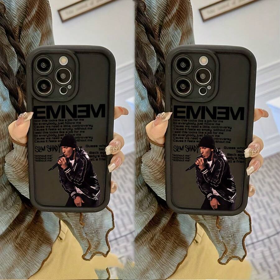 Fundas para iPhone 16, 15, 14, 13, 12, 11 Pro Max Mini XR XS X 7 Plus - Carcasa Suave TPU Antigolpes del Popular Cantante de Rap - Color mezclado 1 - Ver 1