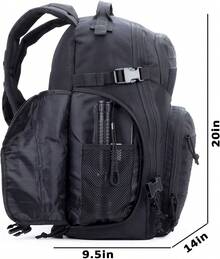 Mochila Tactica 45L Gran Capacidad, Mochila Funcional de Uso Rudo para Camping, Senderismo, Mochila Con Sistema Molle - Caqui - Ver 6